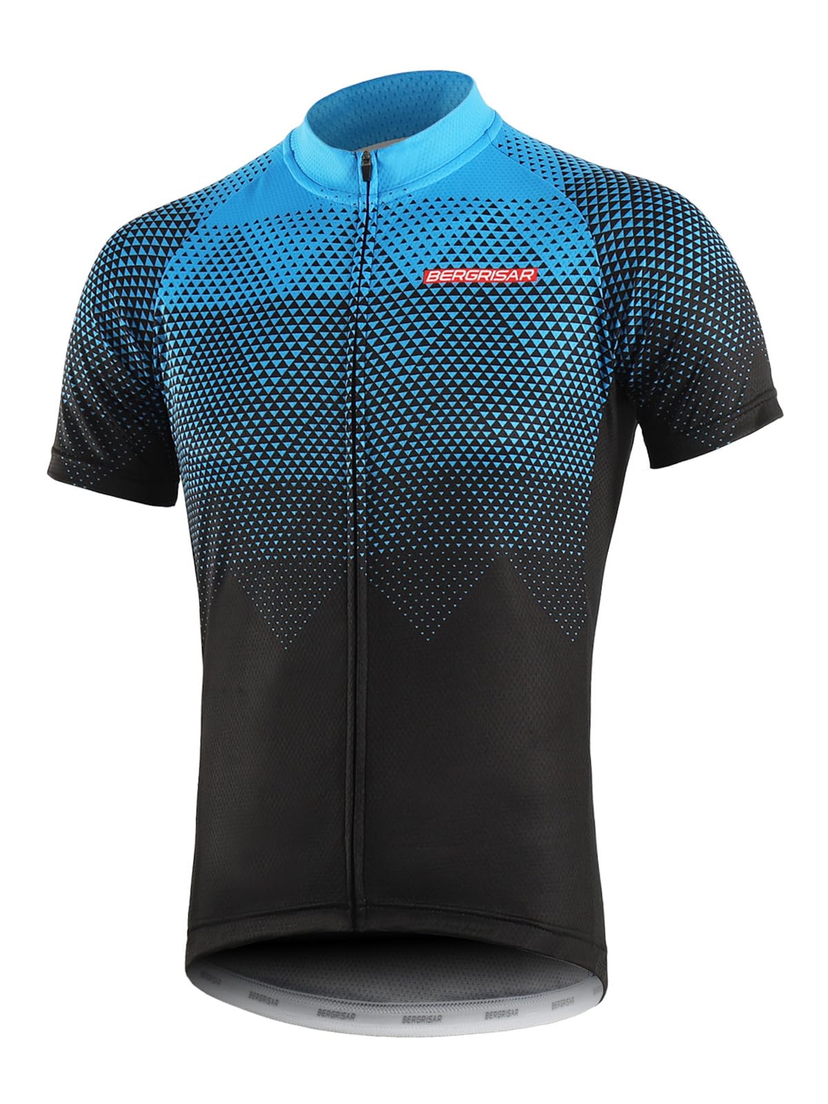 BERGRISAR Maglia da Ciclismo a Maniche Corte da Uomo, Traspirante Leggero Estiva Abbigliamento per MTB Bici