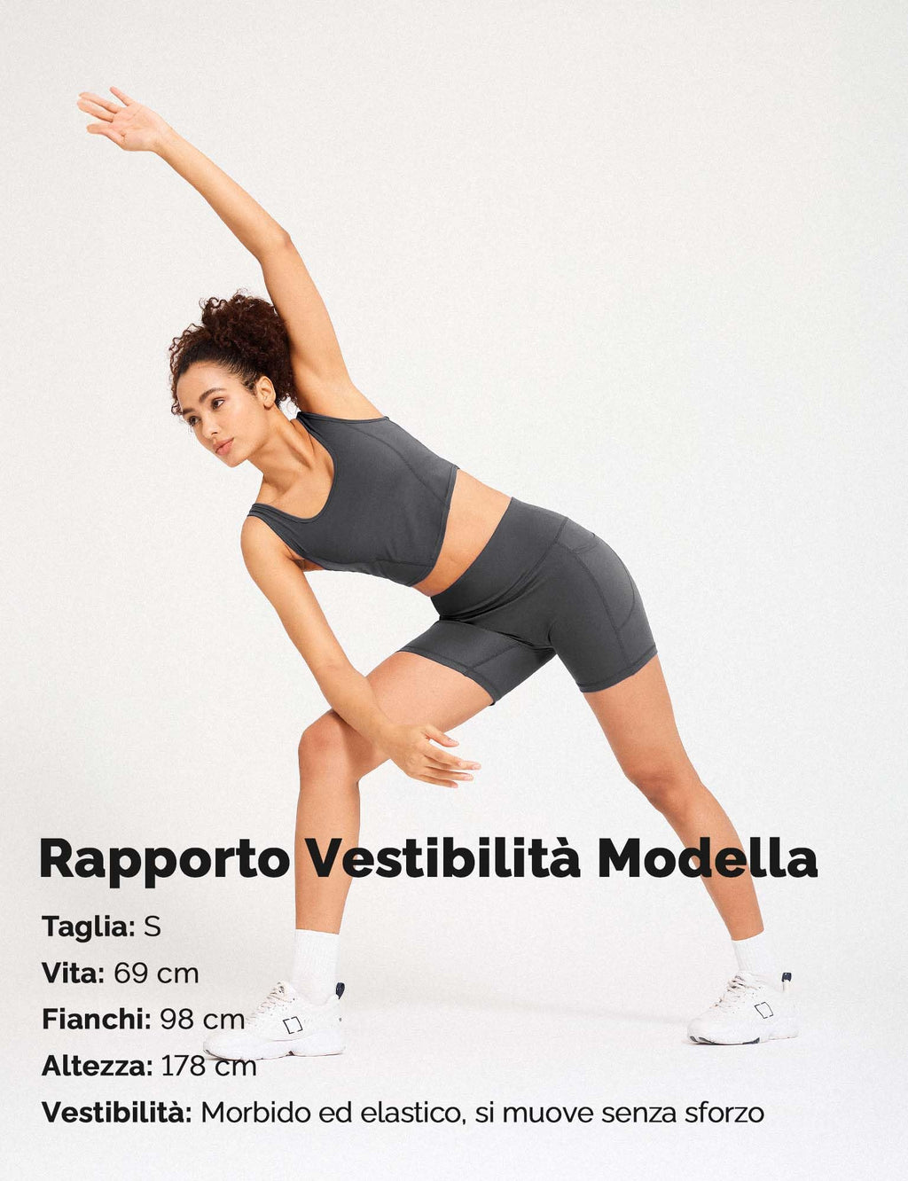 Yogaration Pantaloncini Palestra Donna, Shorts Sportivi Vita Alta con Tasche, Leggins Corti Push up Senza Cuciture per Yoga Fitness Gym Sport Estivi
