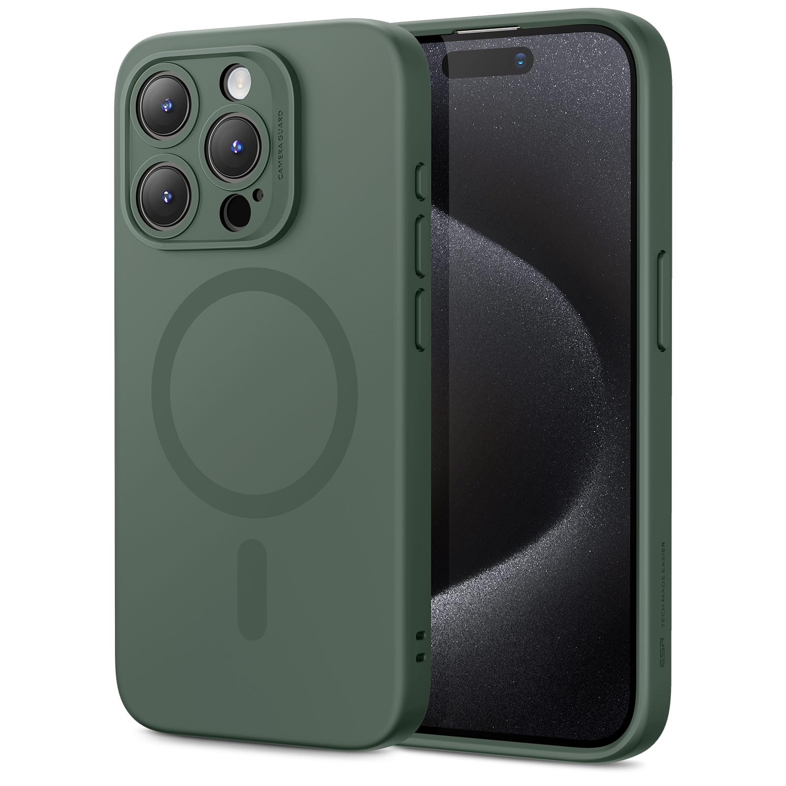 ESR Cover per iPhone 17 Pro Max, Custodia per controllo della fotocamera, Compatibile con MagSafe, Protezione antiurto di livello militare, Angoli Air Guard ammortizzanti, Trasparente