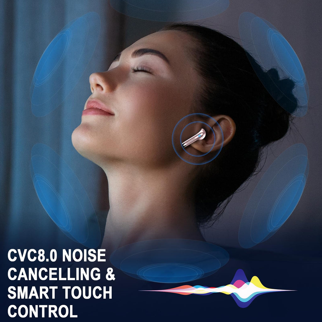 2026 Cuffie Bluetooth Auricolari Bluetooth 5.4, Cuffie Wireless con 4 ENC Cancellazione Rumore Mic, Cuffie in Ear 40 Ore di Riproduzione, Cuffie Senza Filo HiFi Stereo IP7 Impermeabili per iOS/Android