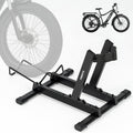 Favoto Cavalletto per E-Bike e Biciclette - Supporto da Pavimento per Bici Elettriche e Tradizionali da 20-29 Pollici Corsa Mountain Capacità Massima 38kg Nero