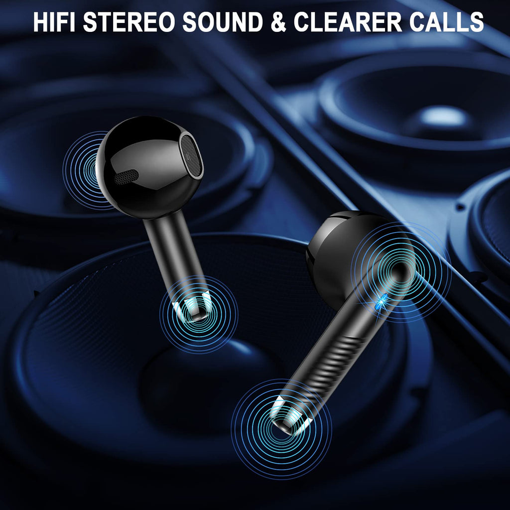 2026 Cuffie Bluetooth Auricolari Bluetooth 5.4, Cuffie Wireless con 4 ENC Cancellazione Rumore Mic, Cuffie in Ear 40 Ore di Riproduzione, Cuffie Senza Filo HiFi Stereo IP7 Impermeabili per iOS/Android