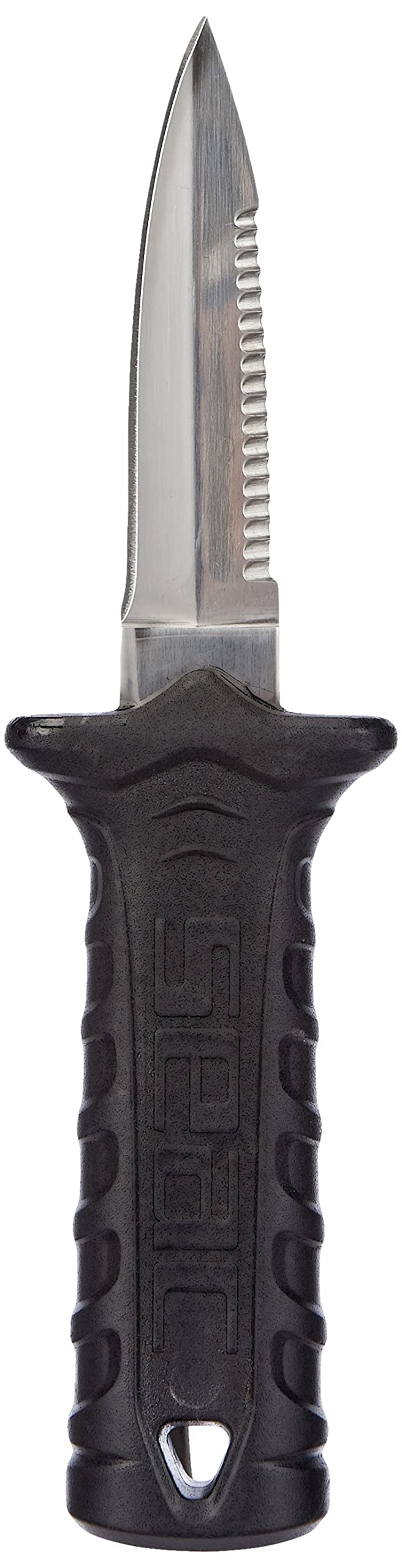 SEAC Samurai Coltello Sub per Pesca in Apnea e Immersione Subacquea, Pugnale Subacqueo con Fascia in Velcro Unisex Adulto