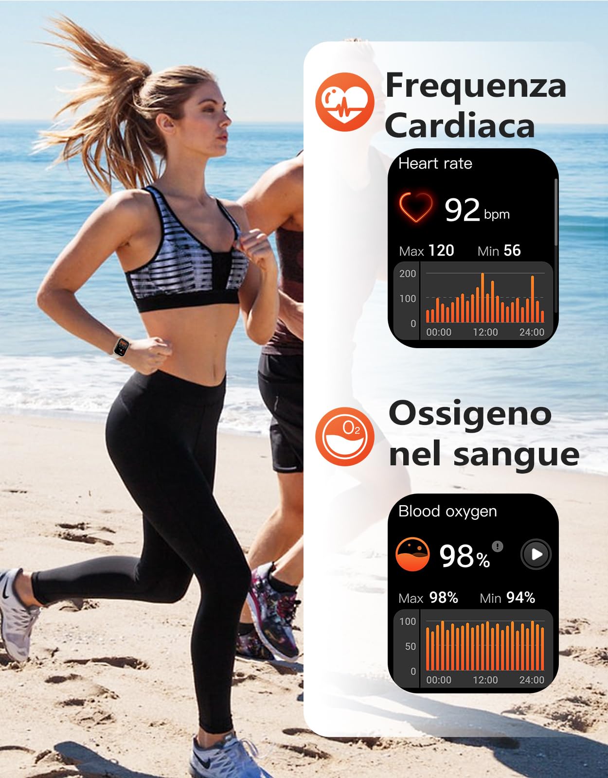 RUIMEN Smartwatch Donna Chiamate Bluetooth Musica Orologio Sportive Contapassi da Polso Cardiofrequenzimetro Saturazione Ossigeno Fitness Tracker Ciclo Mestruale Controllo Sonno per Android iOS Rosa