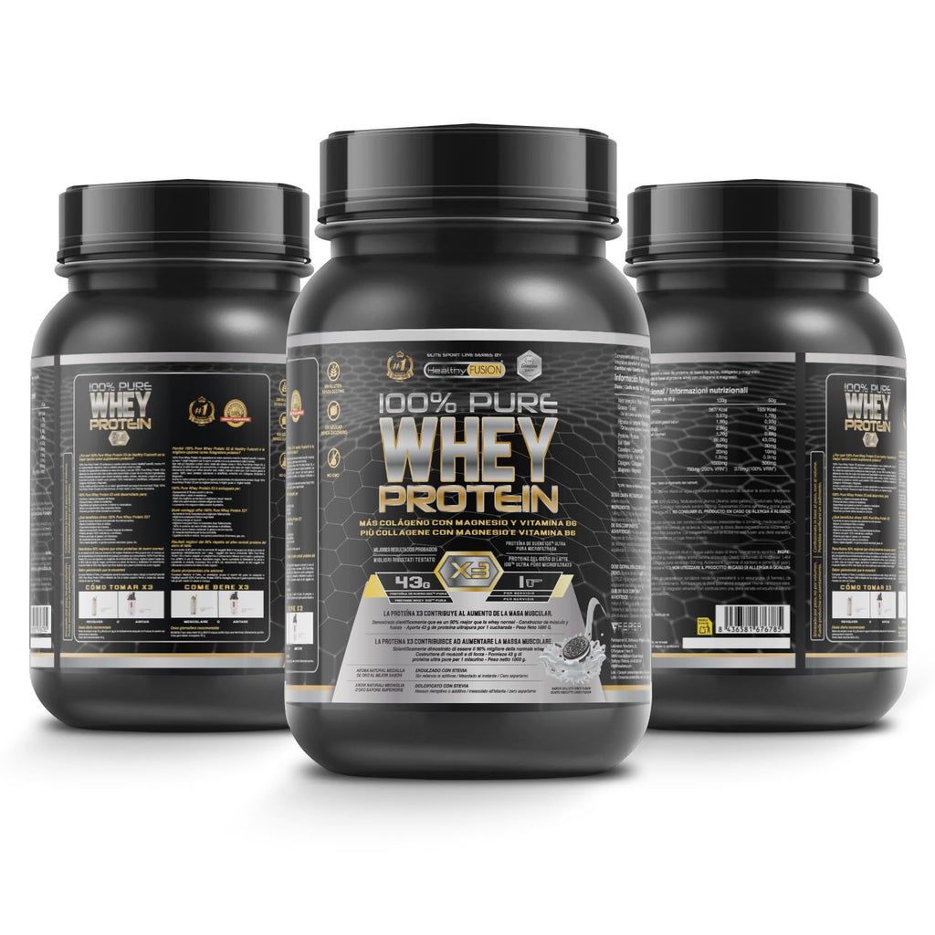 Whey Protein | Proteina Whey pura con Collagene + Magnesio | Migliora i tuoi allenamenti | Protegge e aumenta la massa muscolare | 1000g di proteina (Cioccolato)