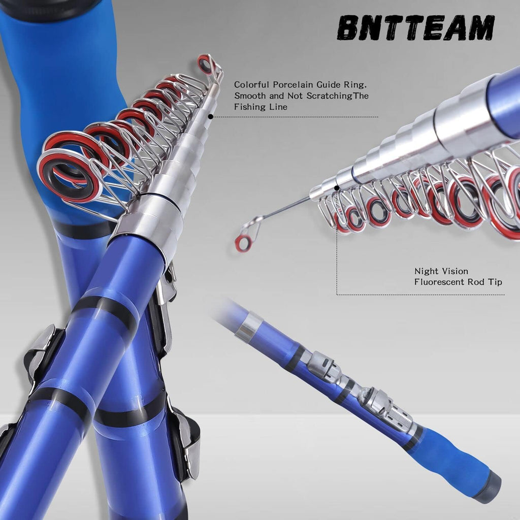 Mini Mulinello da Spinning e Canna Combo Mano Portatile Telescopica Fibra di Carbonio Dura al 99% Mare Canna da Pesca e Mulinello Esche Artificiali Lenza