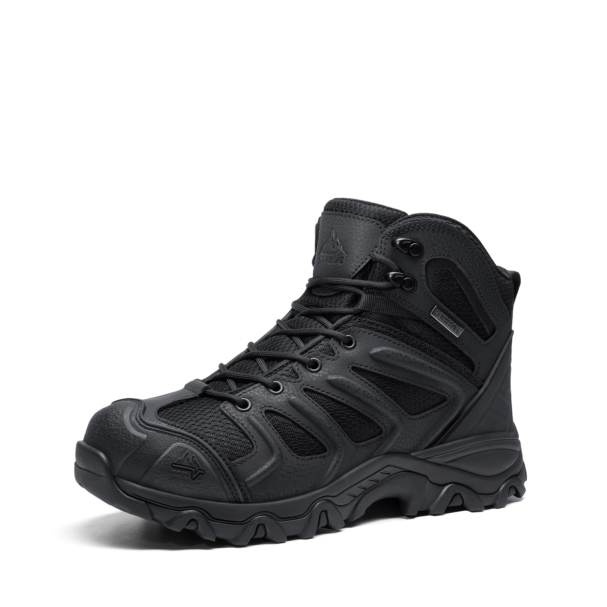 NORTIV 8 Stivali da Trekking da Uomo Escursionismo All'aria Aperta Scarpe da Trekking Scarponi Scarpe da Arrampicata Alpinismo Armadillo