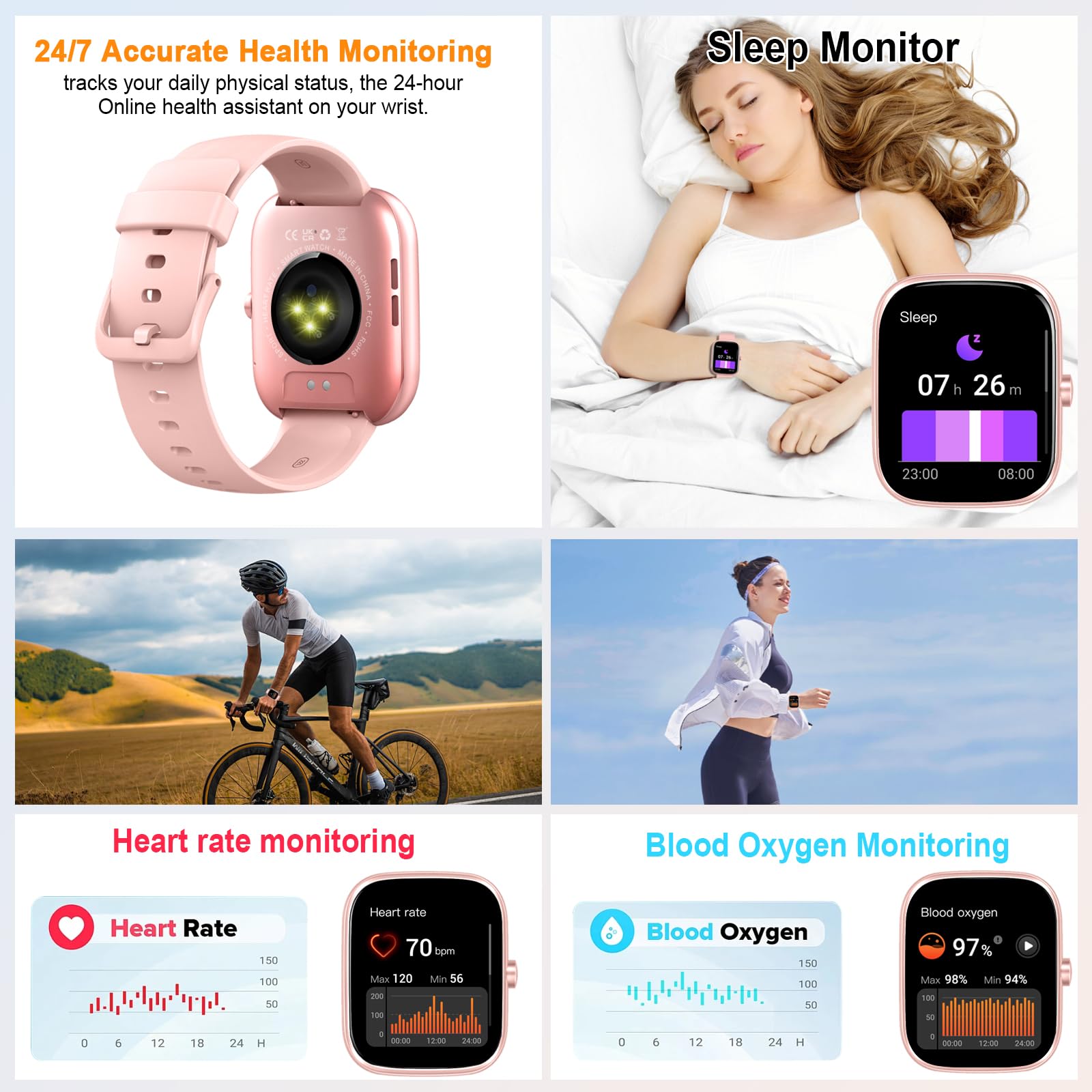 Soudorv 2026 Smartwatch Uomo, Nuovo 1,91'' Orologio Intelligente Fitness con Chiamate Bluetooth, Smart Watch Tracker 100+ Modalità Sportive per Cardiofrequenzimetro,SpO2, Smart Watch per Android iOS