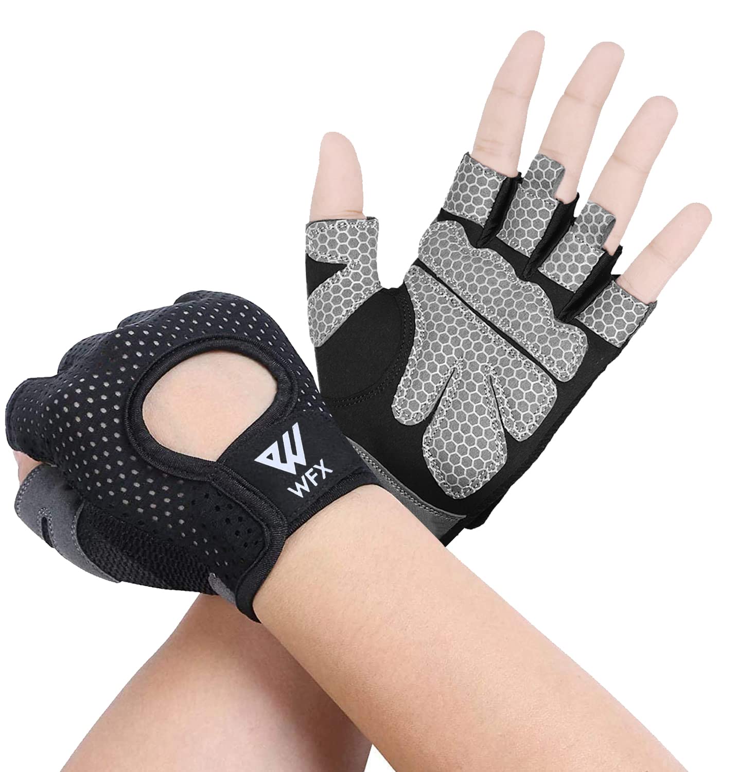 WESTWOOD FOX Guanti da fitness traspiranti e antiscivolo, per uomo e donna, per sollevamento pesi, bodybuilding, palestra, crossfit, allenamento con i pesi