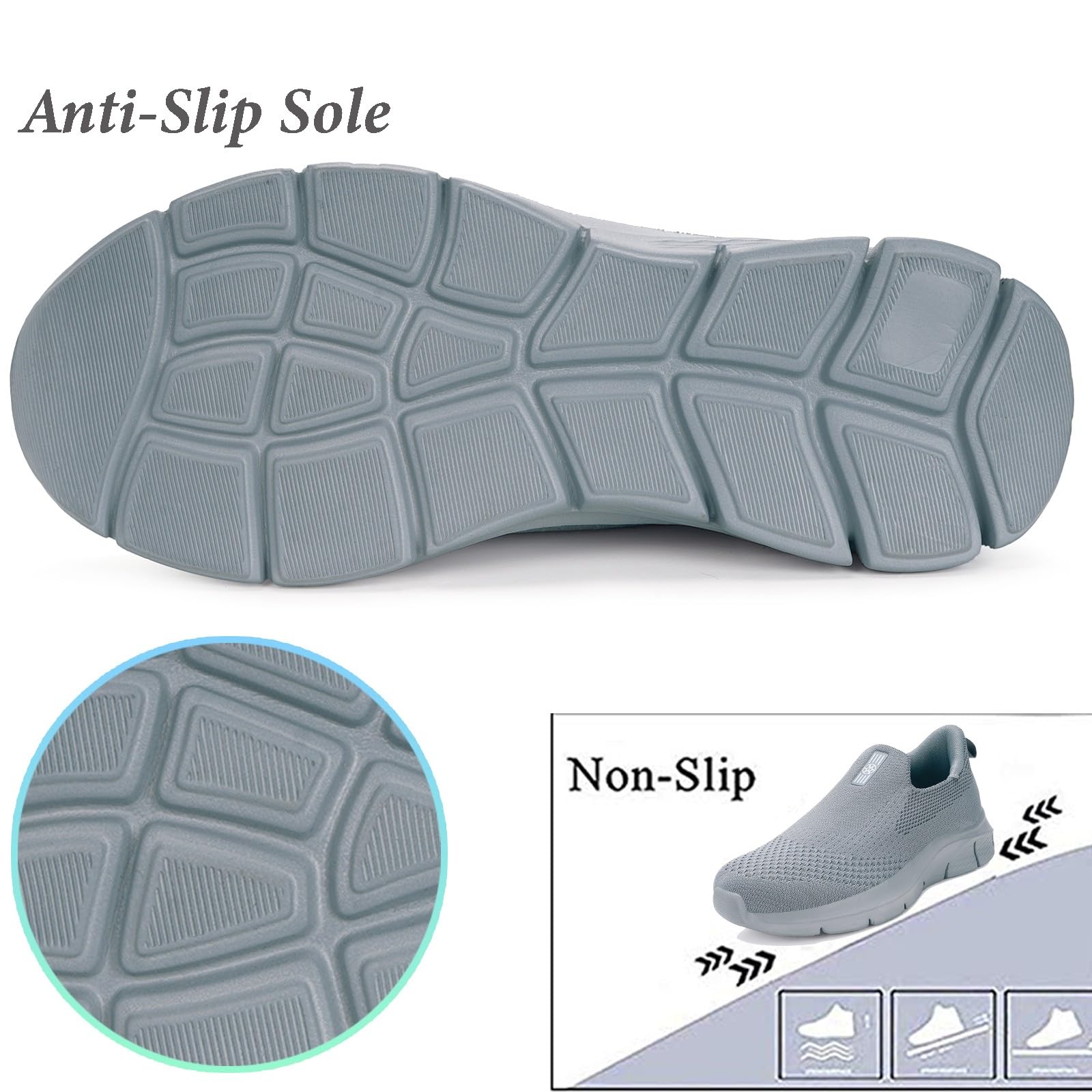 Knit Sneaker Donna Uomo Slips in Scarpe da Camminata da Ginnastica Corsa Sportive Passeggio Casual e Comode 36-46
