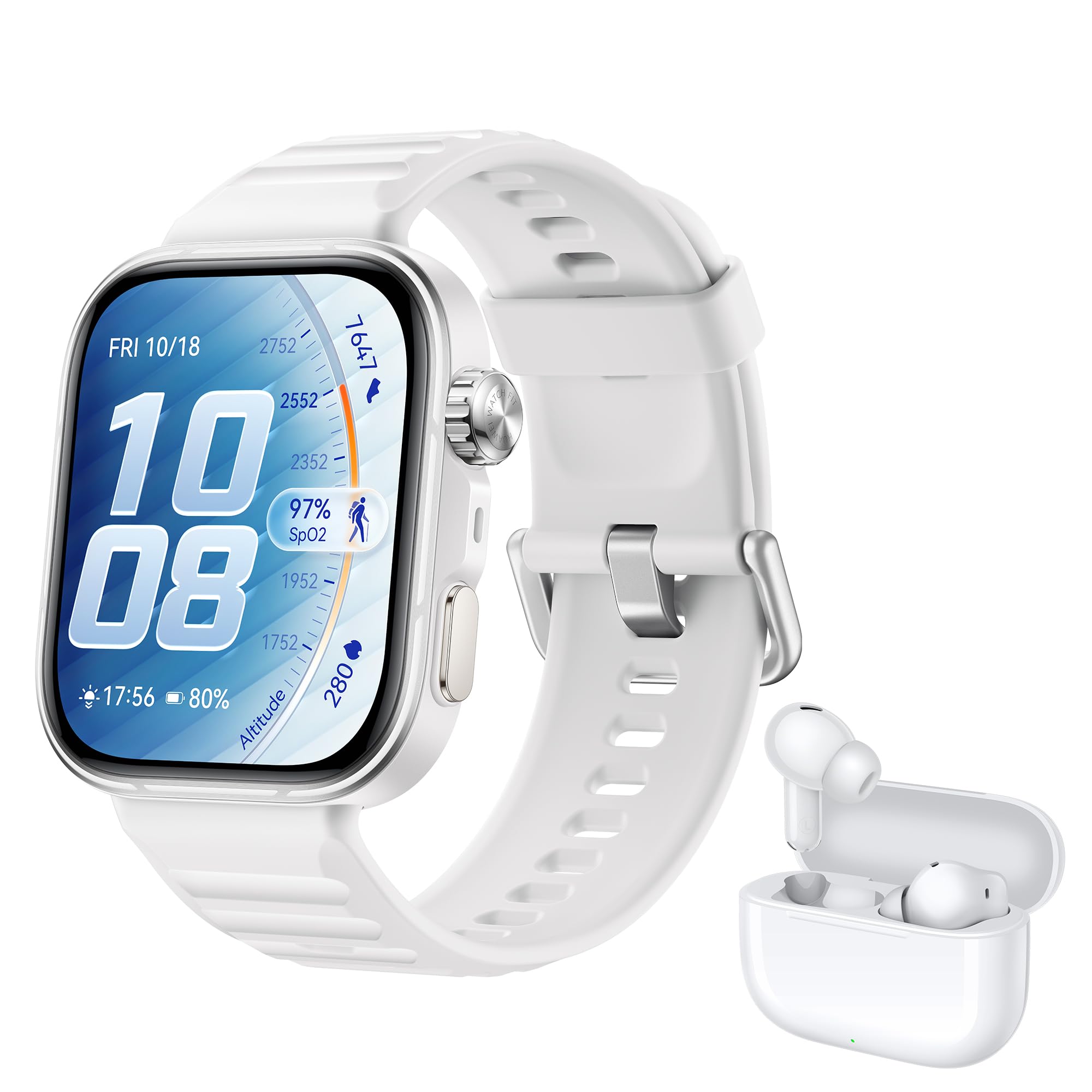 HUAWEI WATCH FIT 5 Smartwatch, Schermo AMOLED HD da 1,82", Design Raffinato, Pagamento NFC, Rilevamento Cadute, Batteria a lunga durata, Monitoraggio della salute, 5 ATM, Android & iOS, Nero