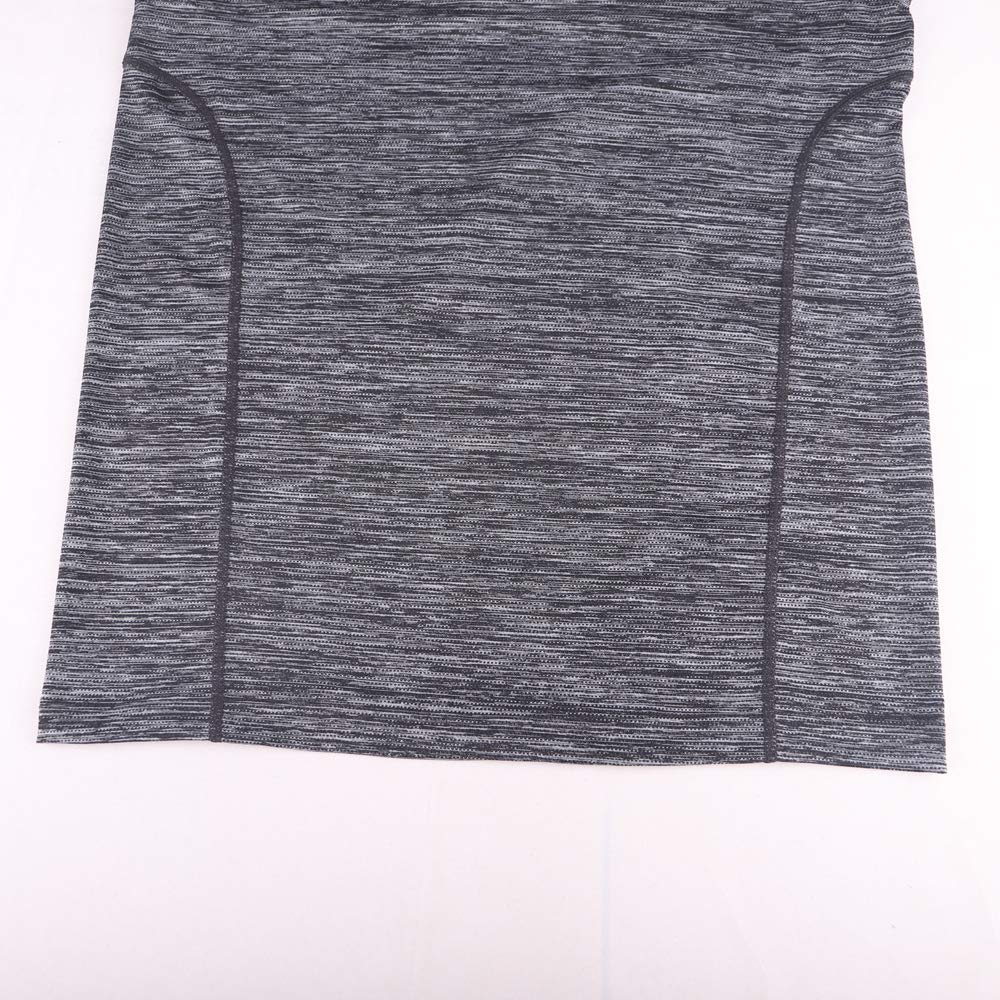Muscle Alive Homme Maillot de Corps Slim Ajusté à Manches Courtes de Base de Compression de Musculation en Polyester et Spandex