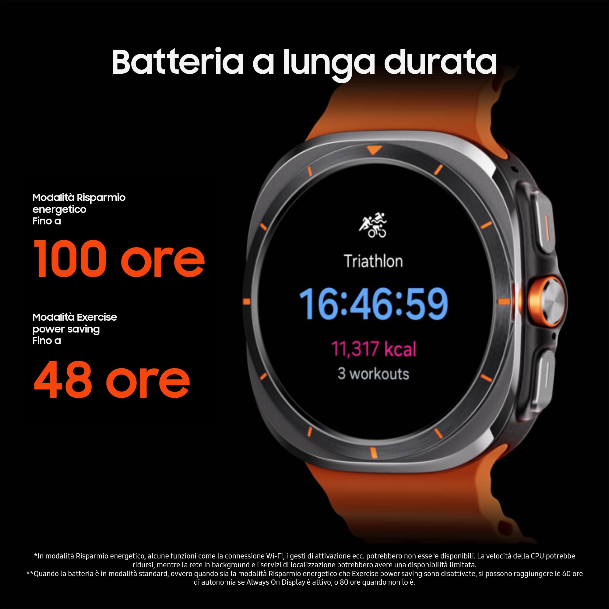 Samsung Galaxy Watch Ultra 2025 (Titanium Blue, LTE, 47mm) Smartwatch Galaxy AI, Design Resistente agli Urti, Batteria a Lunga Durata, Cassa in Titanio di Grado Aerospaziale [Versione Italiana]