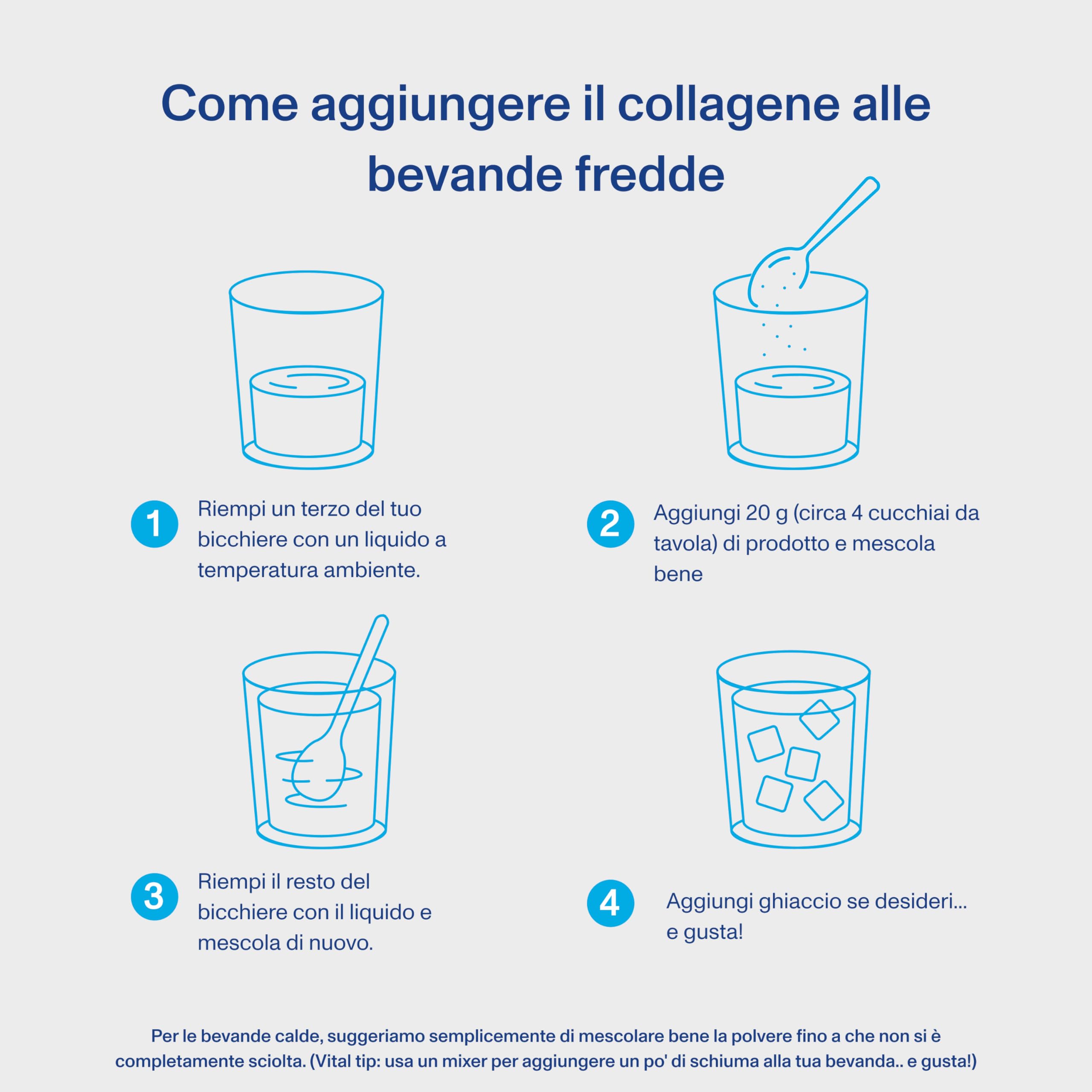 Vital Proteins Collagen Peptides Cacao, integratore collagene idrolizzato in polvere, Gusto Cacao, per pelle, capelli e unghie, 20g di peptidi di collagene bovino per porzione, 297g