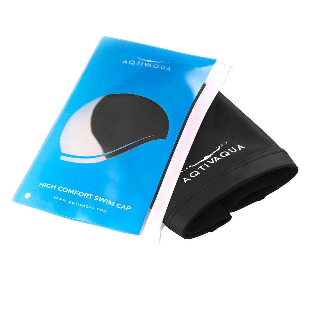 AqtivAqua Cuffia Piscina Uomo, Donna e Bambini — Morbida ed Elastica in Spandex con Rivestimento Protettivo — Ideale per l'Uso in Piscina