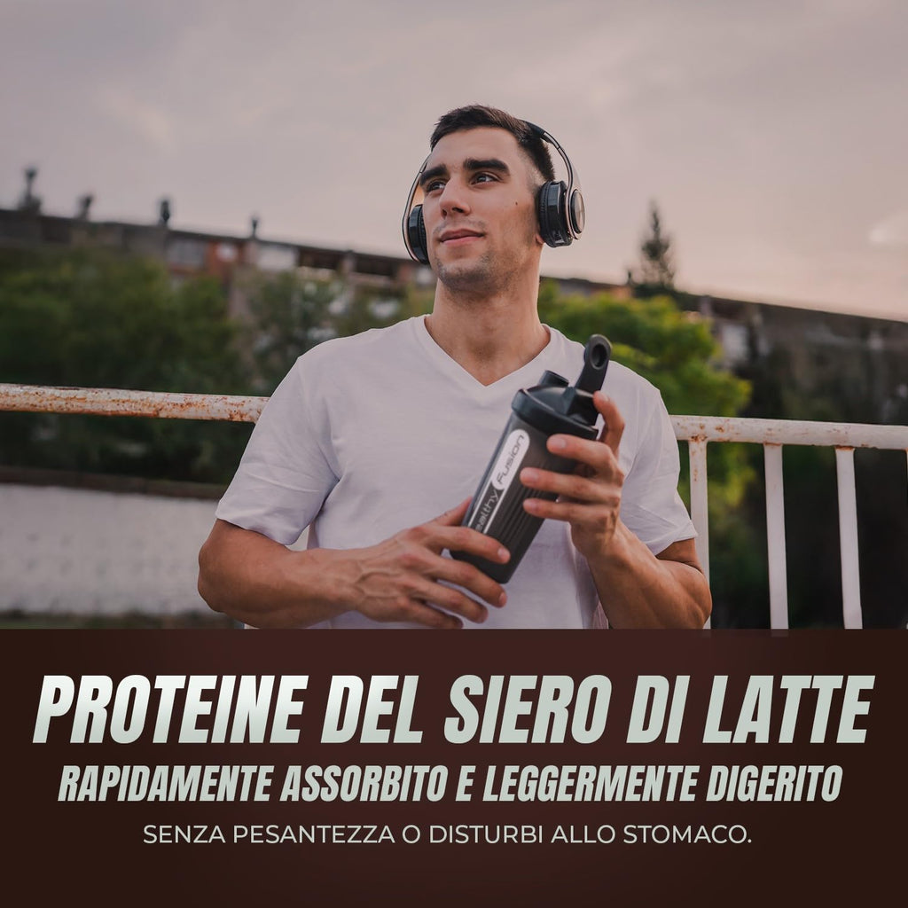 Whey Protein | Proteina Whey pura con Collagene + Magnesio | Migliora i tuoi allenamenti | Protegge e aumenta la massa muscolare | 1000g di proteina (Cioccolato)
