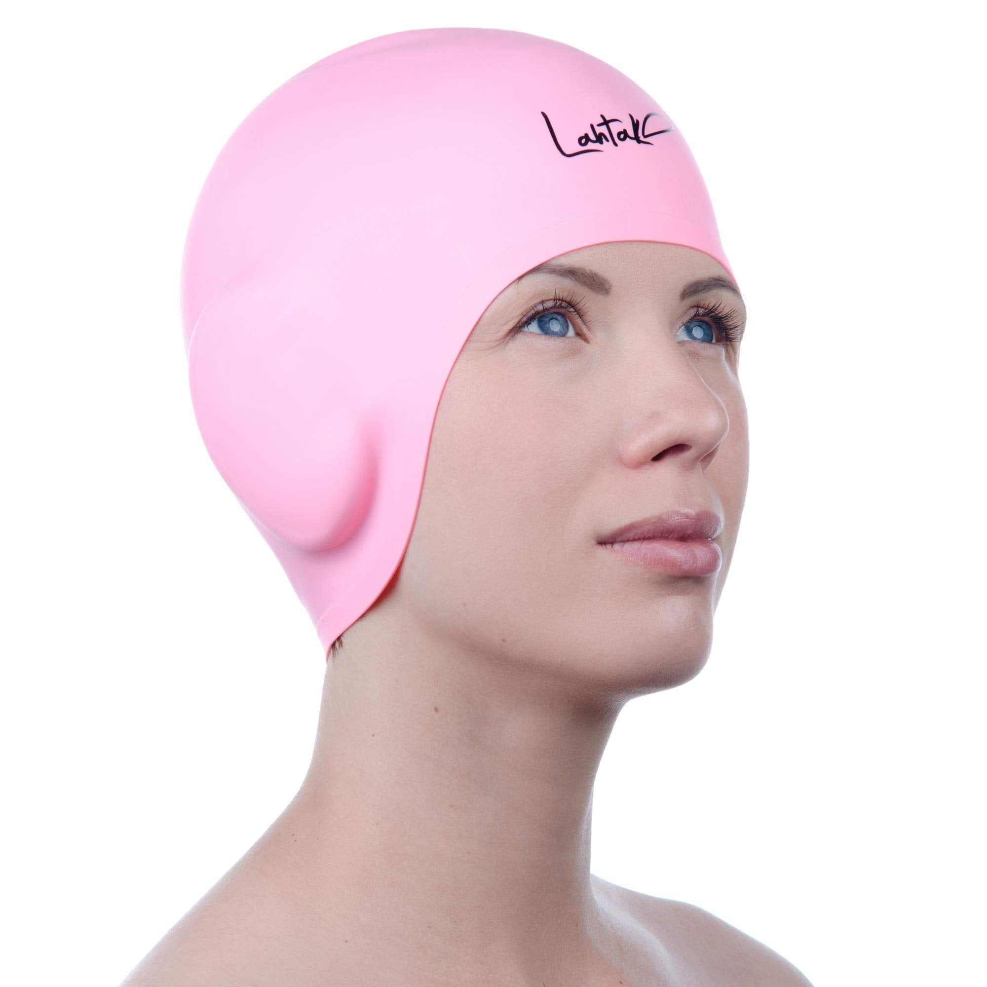 Cuffia da Nuoto per la Protezione delle Orecchie 3D - Cuffia Piscina Donna Uomo - Cuffia Nuoto Silicone Impermeabile - Cuffia Doccia Donna - Cuffia Piscina Capelli Lunghi e Corti
