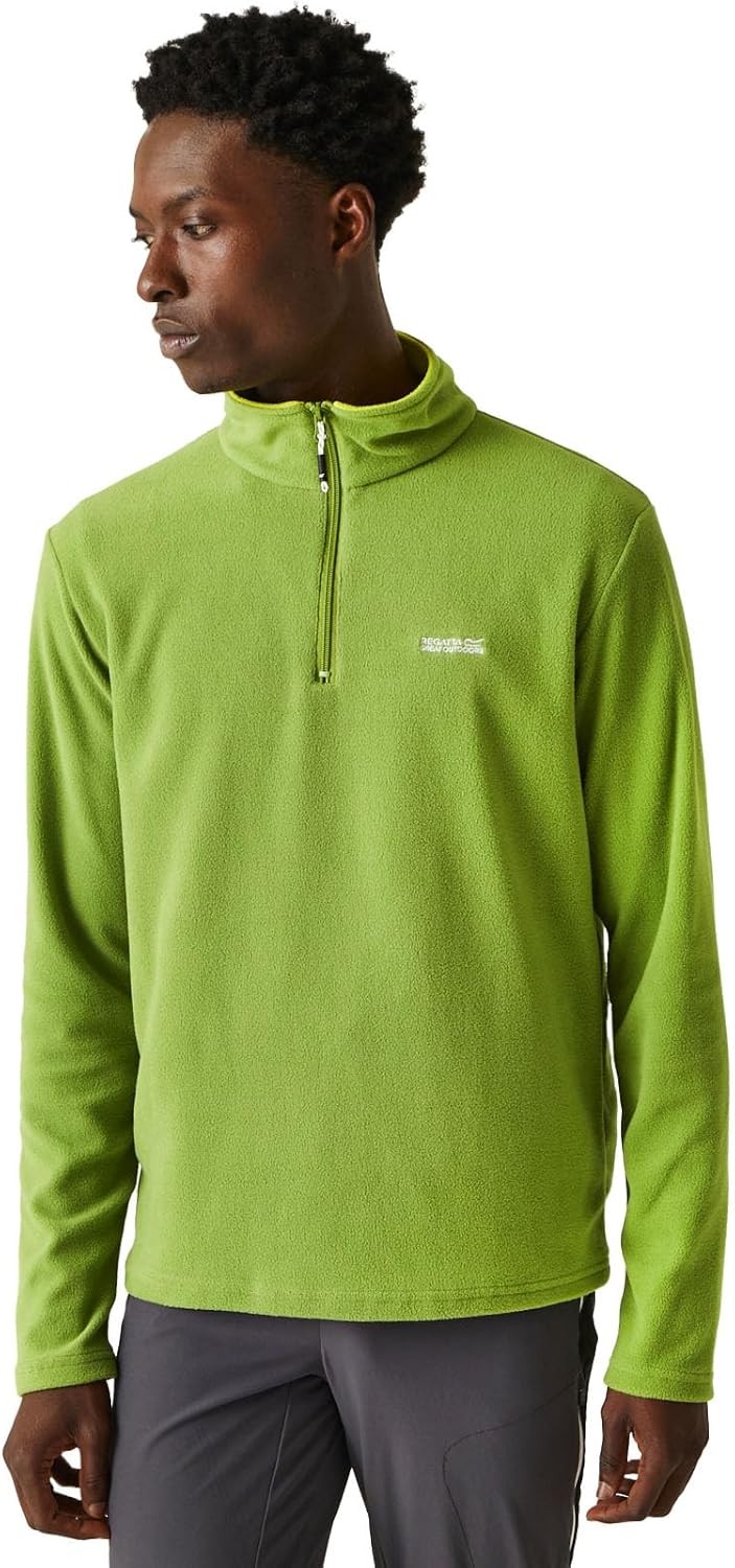 Regatta Uomo Felpa con Zip in Pile Thompson, Black