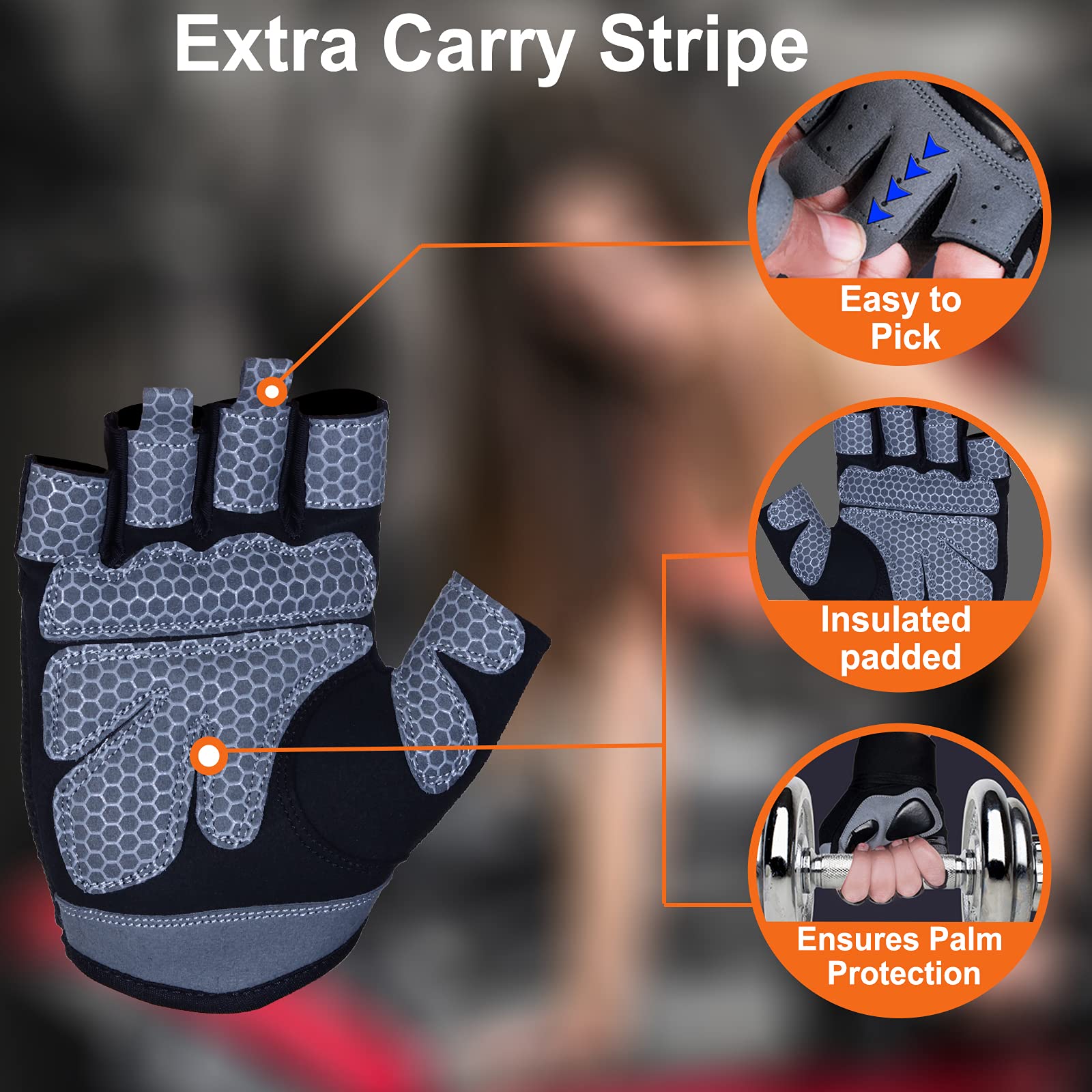 WESTWOOD FOX Guanti da fitness traspiranti e antiscivolo, per uomo e donna, per sollevamento pesi, bodybuilding, palestra, crossfit, allenamento con i pesi