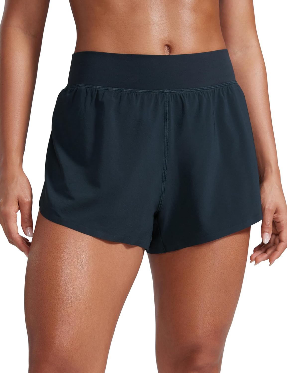 CRZ YOGA Pantaloncini da Corsa Dolphin a Vita Alta da Donna Divisione Alta