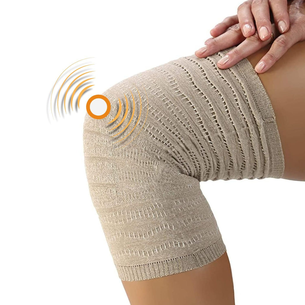 Spikenergy Ginocchiera Ortopedica Elettro Magnetoterapia - Unisex, Per Artrosi ed Artrite, Traumi Distorsivi, Tendinite, Fascia Ginocchio Elastica, Dispositivo Medico Detraibile - Made in Italy