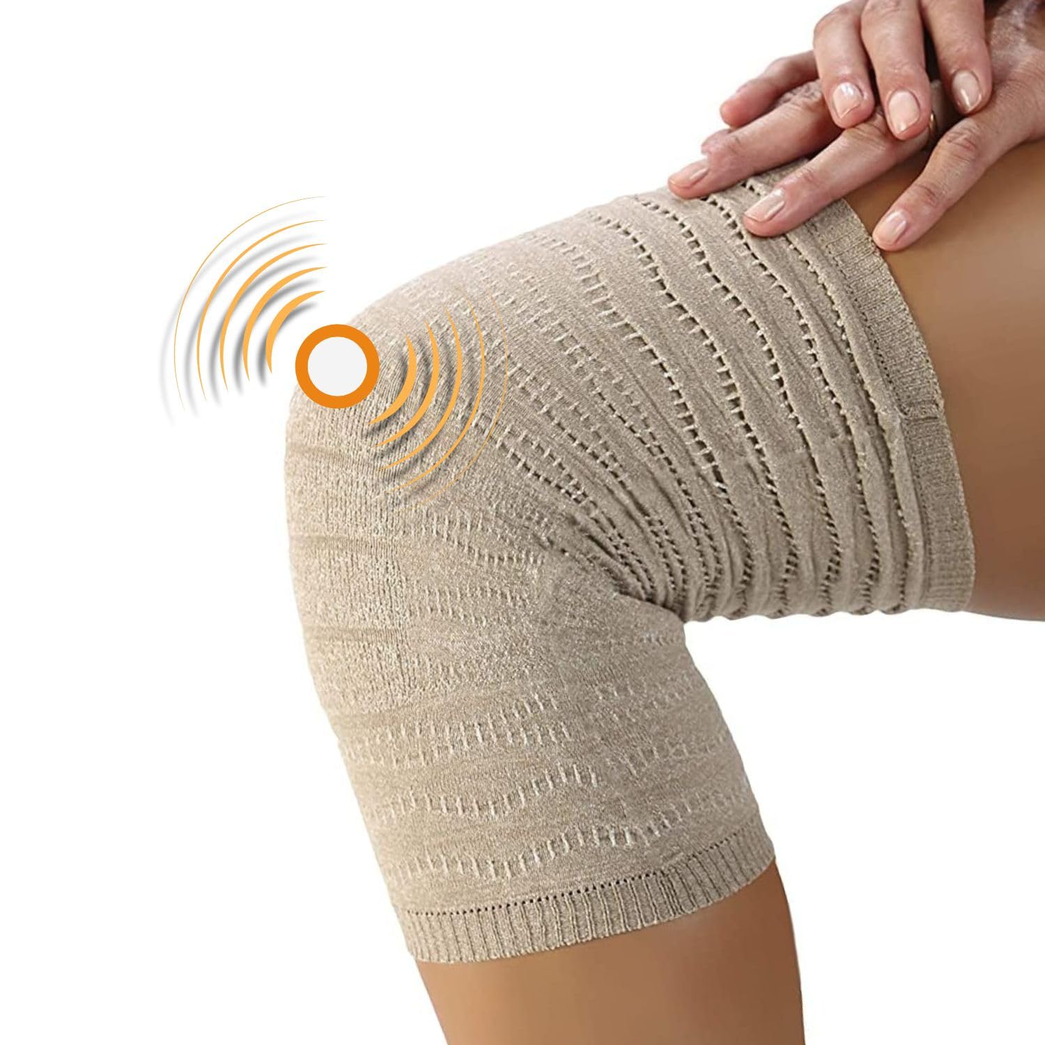 Spikenergy Ginocchiera Ortopedica Elettro Magnetoterapia - Unisex, Per Artrosi ed Artrite, Traumi Distorsivi, Tendinite, Fascia Ginocchio Elastica, Dispositivo Medico Detraibile - Made in Italy