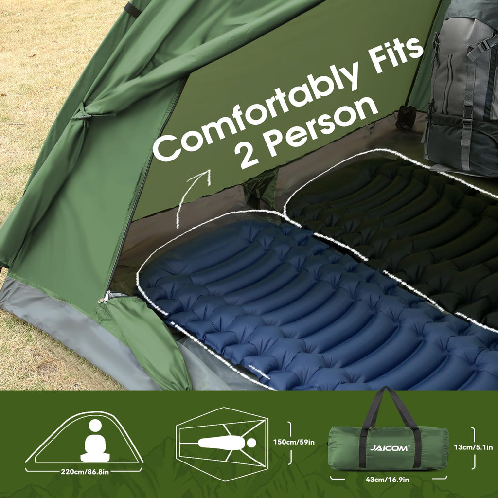 JAICOM Tenda da Campeggio per 1-4 Persone, Ultraleggera Impermeabile Tende igloo Tenda Campeggio per 3-4 Stagioni, Facile da installare, Ideale per Campeggio, Trekking, Spiaggia, Arrampicata