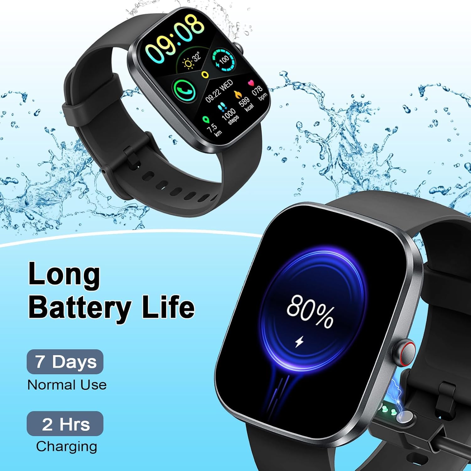 Soudorv 2026 Smartwatch Uomo, Nuovo 1,91'' Orologio Intelligente Fitness con Chiamate Bluetooth, Smart Watch Tracker 100+ Modalità Sportive per Cardiofrequenzimetro,SpO2, Smart Watch per Android iOS