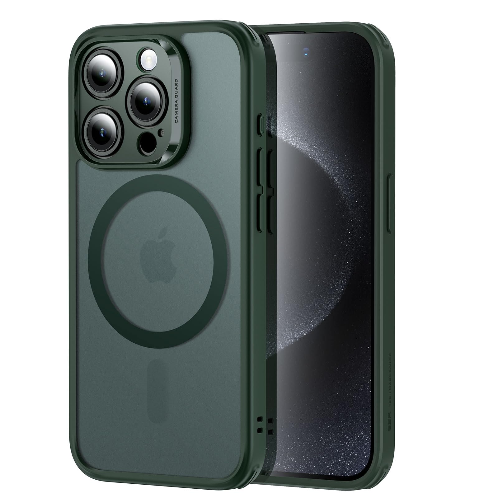 ESR Cover per iPhone 17 Pro Max, Custodia per controllo della fotocamera, Compatibile con MagSafe, Protezione antiurto di livello militare, Angoli Air Guard ammortizzanti, Trasparente