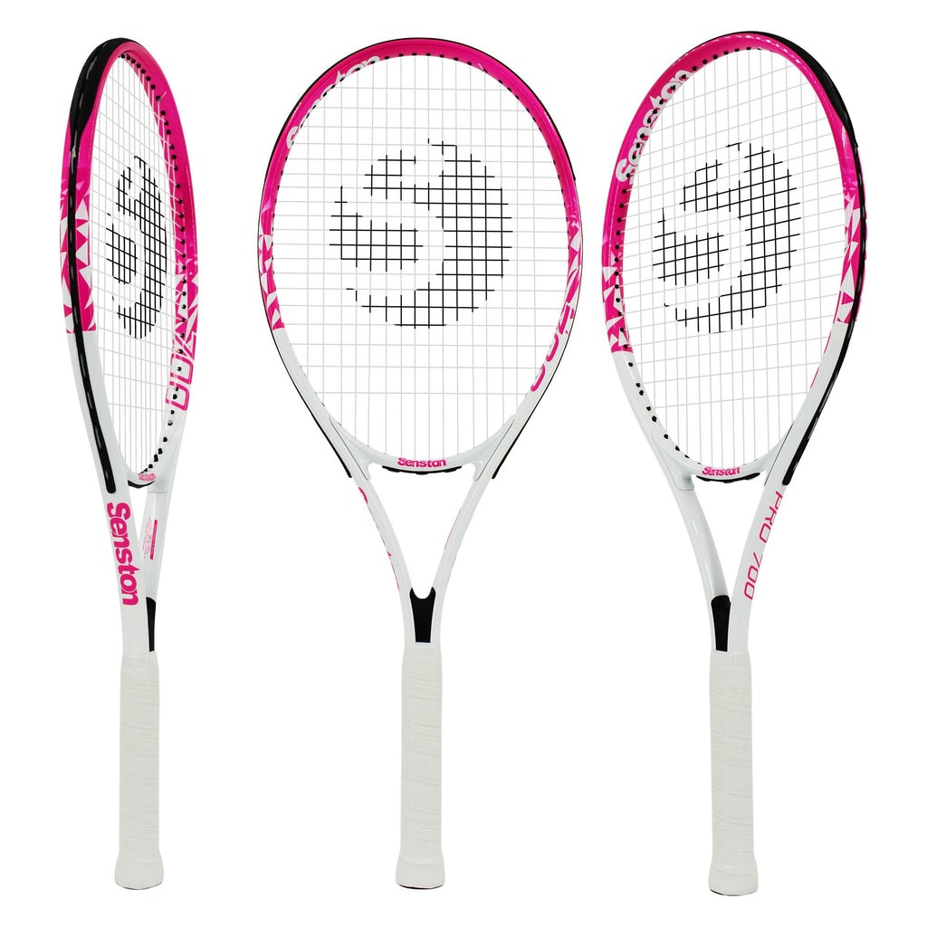 Senston Racchetta da Tennis da 27'', Racchette Tennis con Borsa, Grip da Tennis, Smorzatore di Vibrazioni, Presa e Controllo Eccellenti