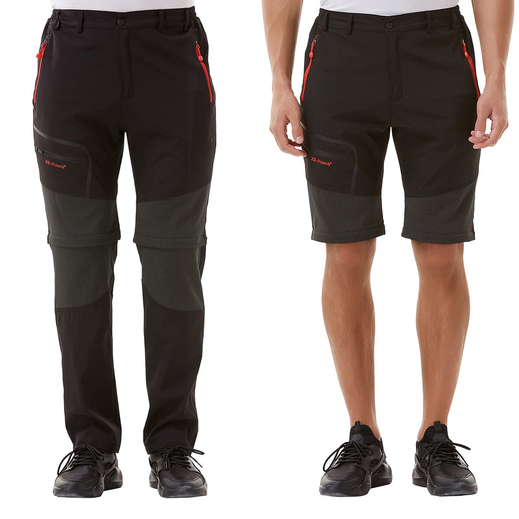 Zoerea Pantaloni Trekking Uomo Asciugare Rapidamente Traspiranti Convertibile Pantaloncini Primavera Estate Sottile All'aperto Alpinismo Escursionismo Calzoni