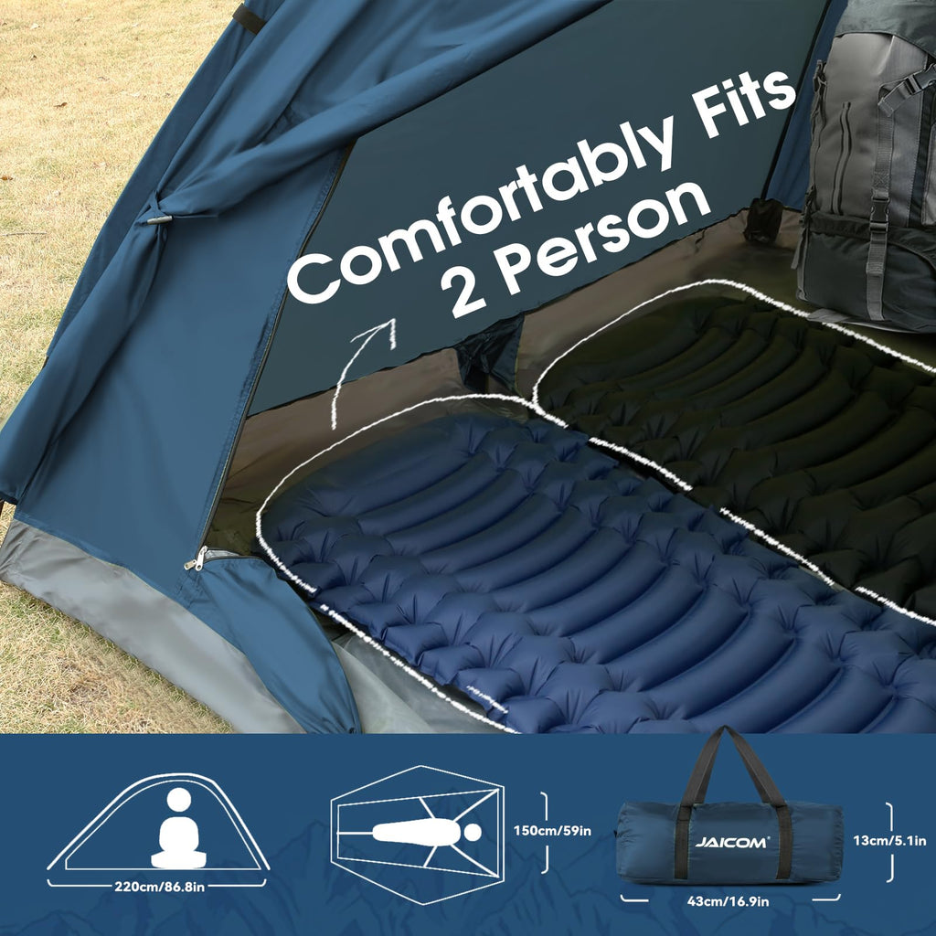 JAICOM Tenda da Campeggio per 1-4 Persone, Ultraleggera Impermeabile Tende igloo Tenda Campeggio per 3-4 Stagioni, Facile da installare, Ideale per Campeggio, Trekking, Spiaggia, Arrampicata