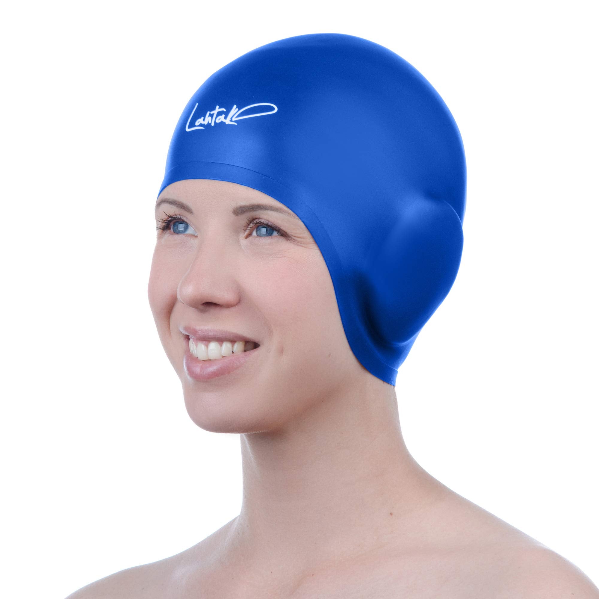 Cuffia da Nuoto per la Protezione delle Orecchie 3D - Cuffia Piscina Donna Uomo - Cuffia Nuoto Silicone Impermeabile - Cuffia Doccia Donna - Cuffia Piscina Capelli Lunghi e Corti