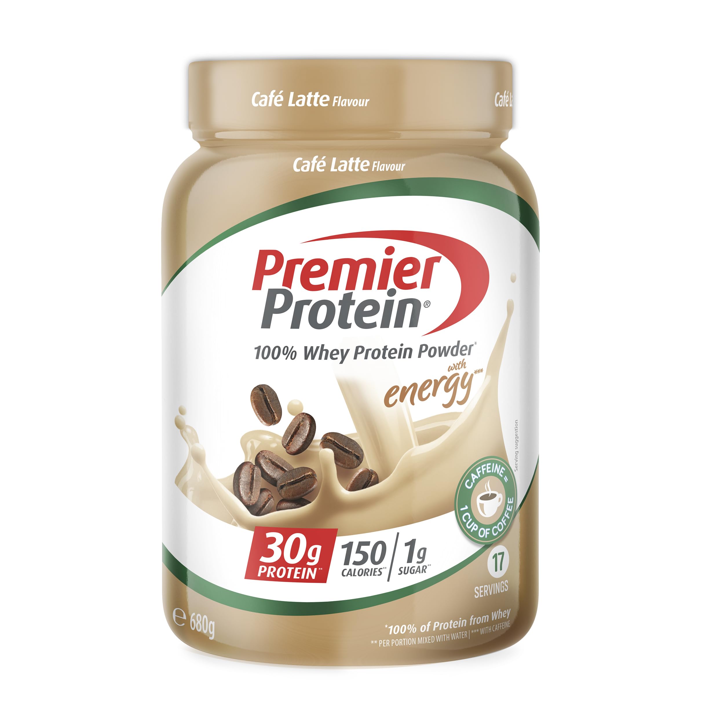 Premier Protein - Whey 100% Proteine in polvere - Café Latte - 680g