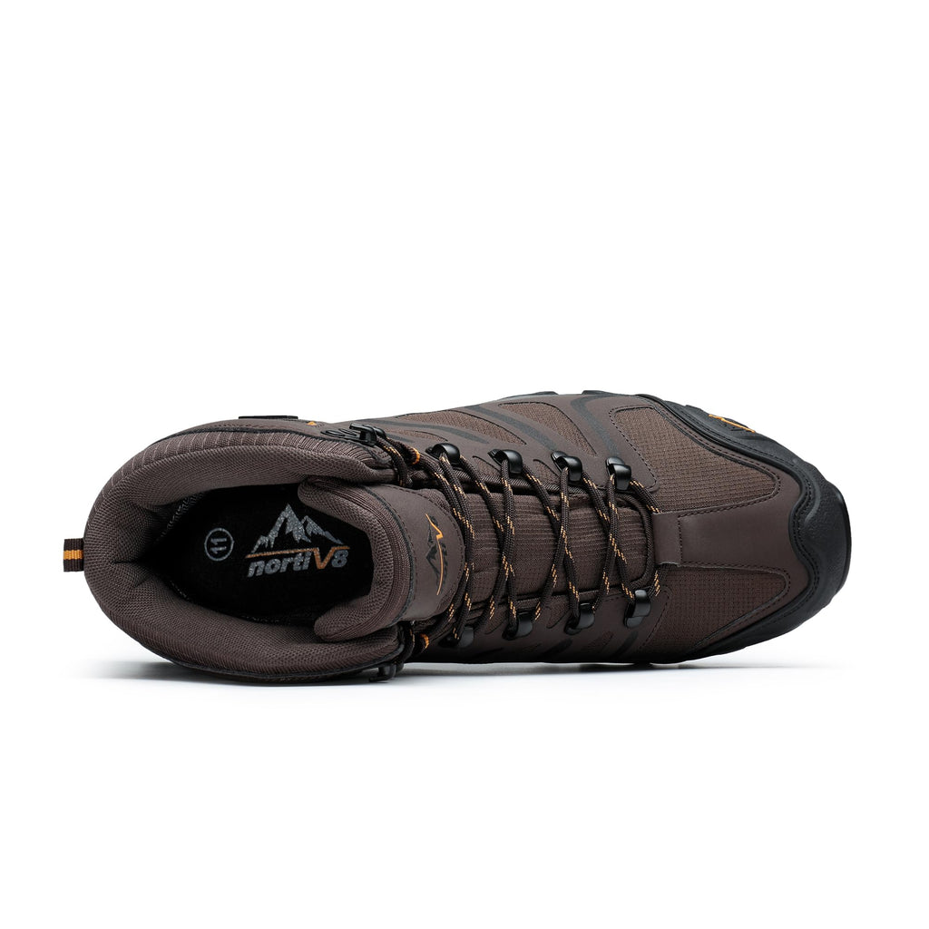 NORTIV 8 Stivali da Trekking da Uomo Escursionismo All'aria Aperta Scarpe da Trekking Scarponi Scarpe da Arrampicata Alpinismo Armadillo