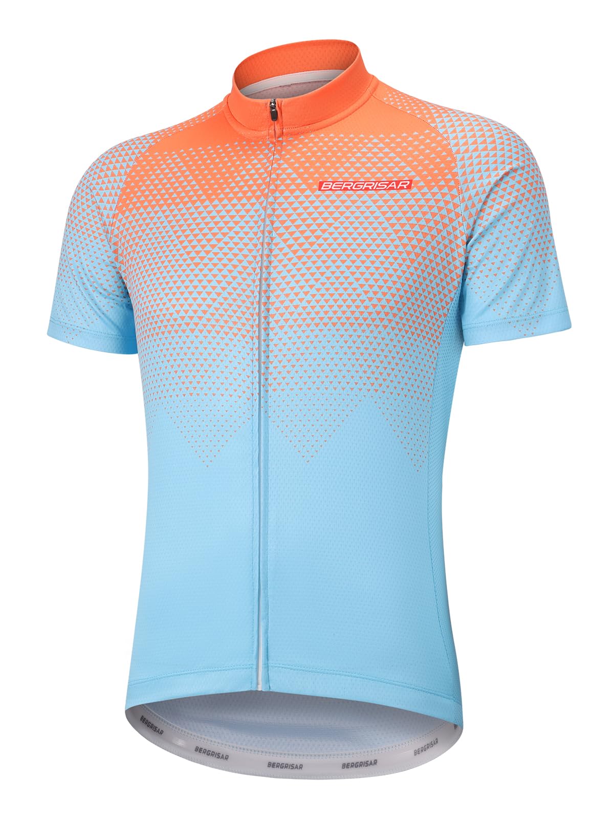 BERGRISAR Maglia da Ciclismo a Maniche Corte da Uomo, Traspirante Leggero Estiva Abbigliamento per MTB Bici