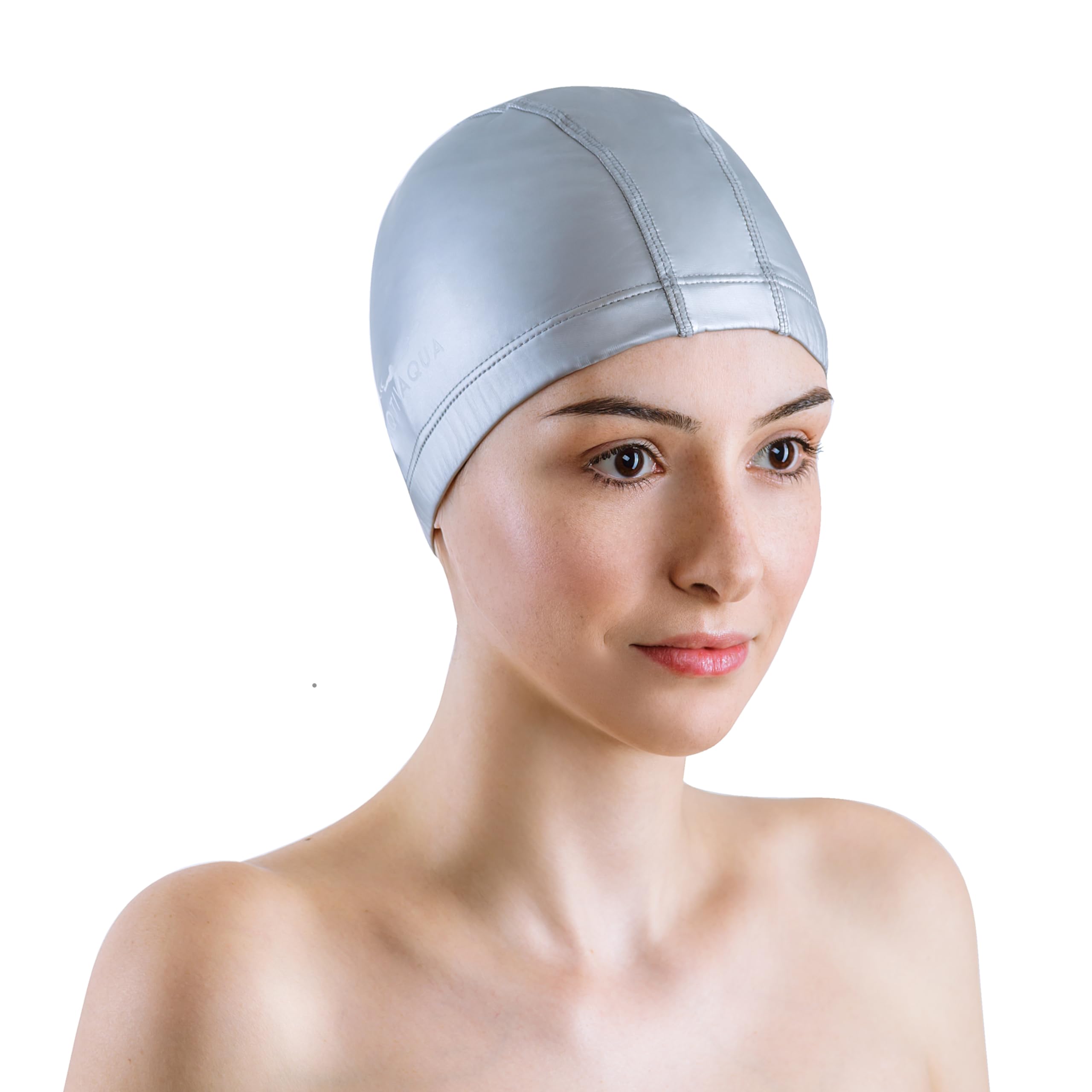 AqtivAqua Cuffia Piscina Uomo, Donna e Bambini — Morbida ed Elastica in Spandex con Rivestimento Protettivo — Ideale per l'Uso in Piscina