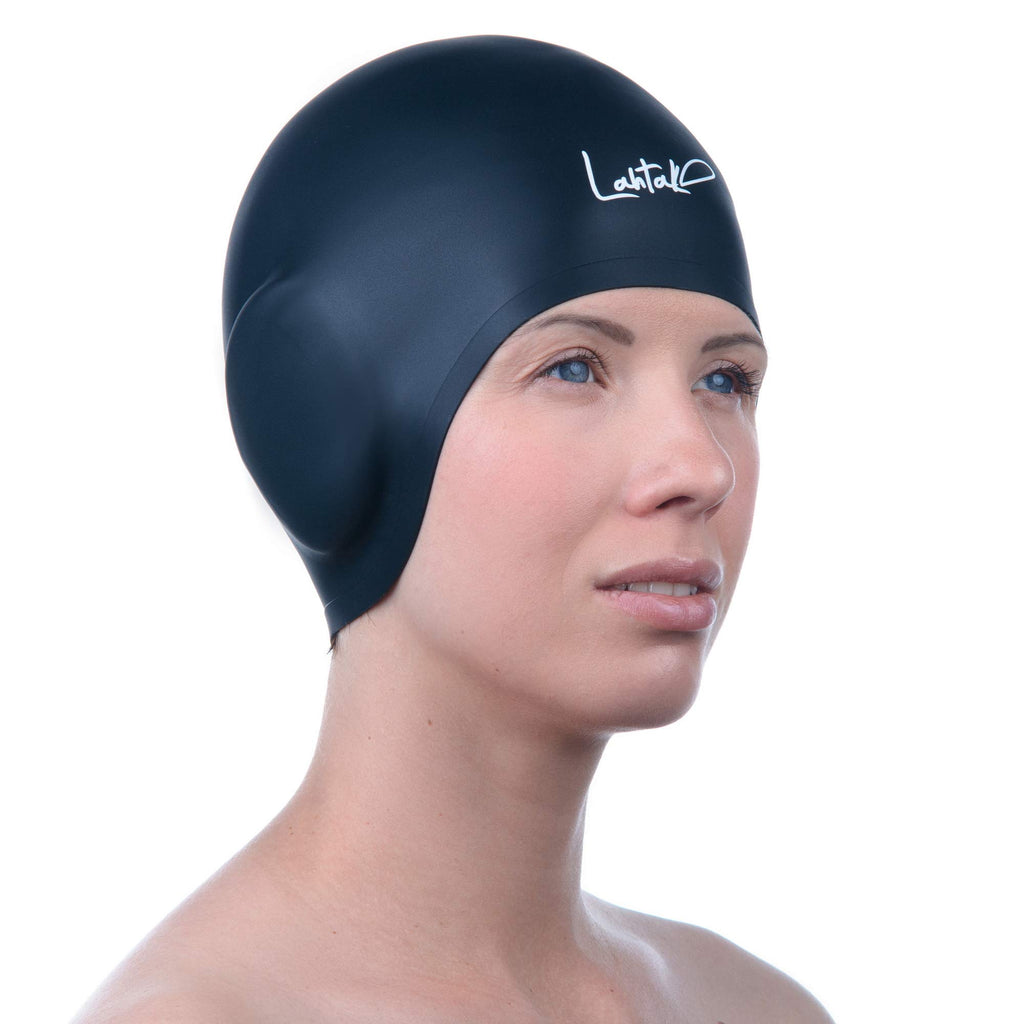 Cuffia da Nuoto per la Protezione delle Orecchie 3D - Cuffia Piscina Donna Uomo - Cuffia Nuoto Silicone Impermeabile - Cuffia Doccia Donna - Cuffia Piscina Capelli Lunghi e Corti