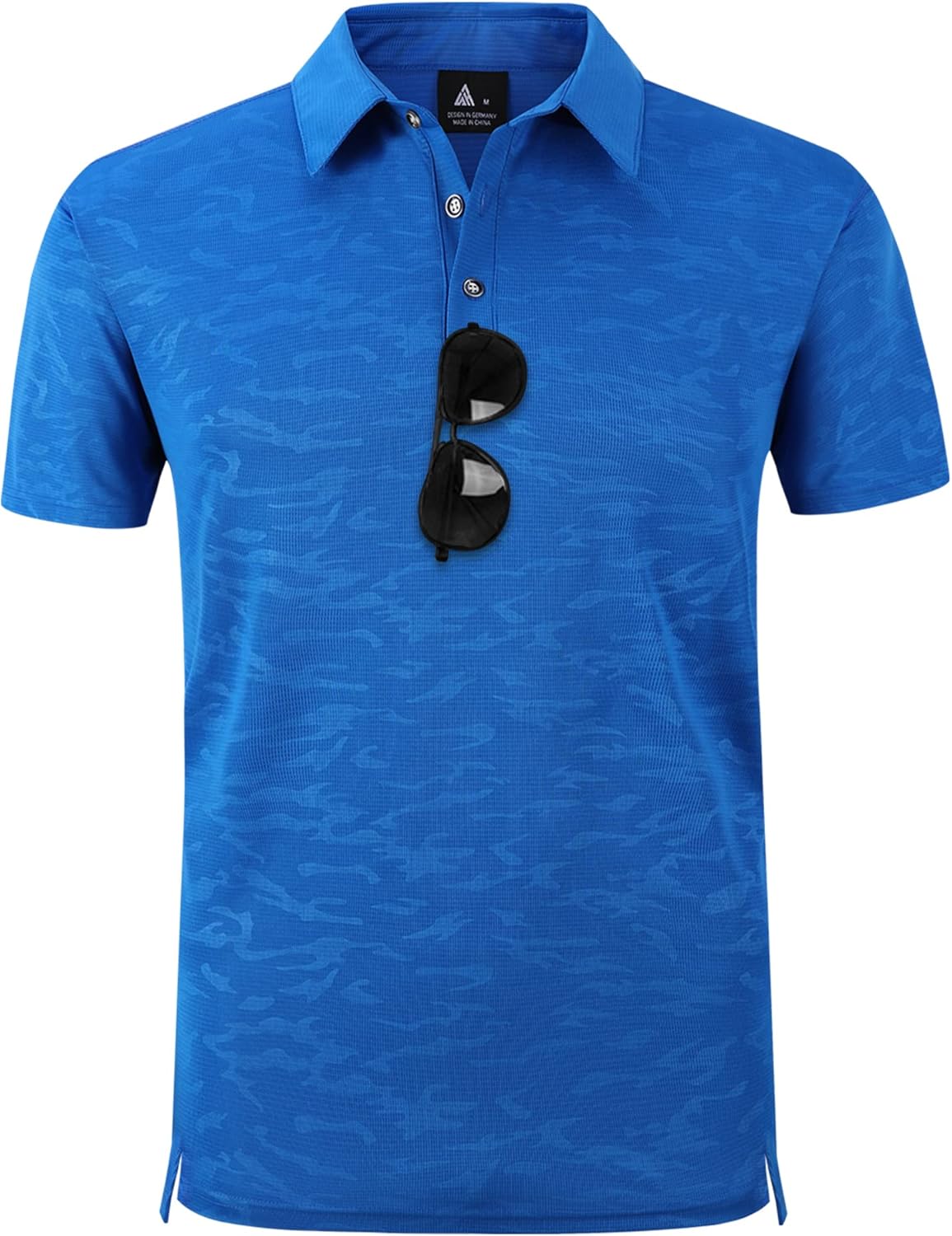 geeksport Polo Uomo Manica Corta Outdoor Casual ad Asciugatura Rapida Sportiva Traspirante Golf T-Shirt