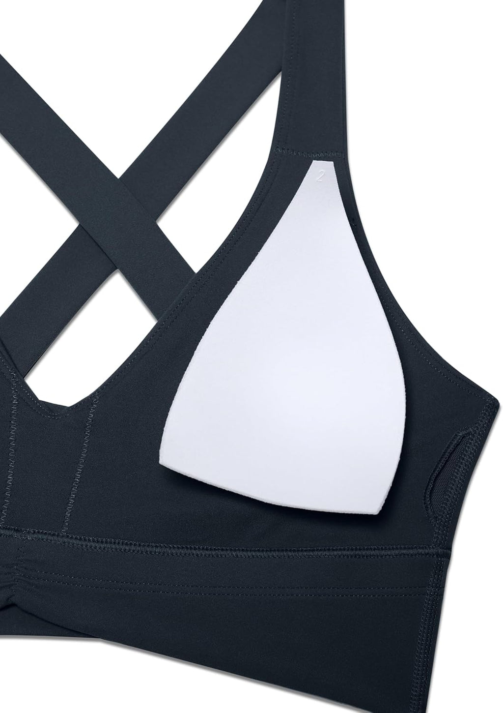 CRZ YOGA Butterluxe Donna Increspato Sport Reggiseni Collo a V Incrocio Schiena Yoga Canotta Tops