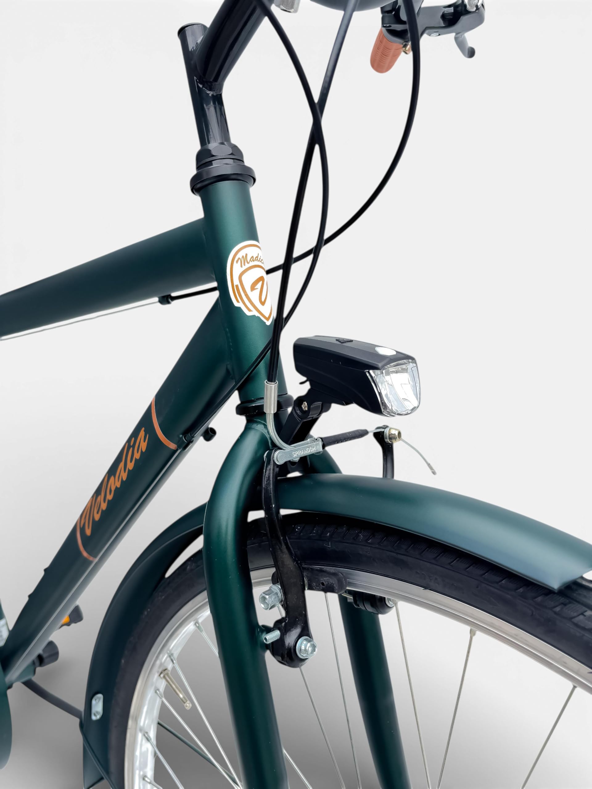 Bicicletta Uomo 28" Passeggio Verde Vintage Velodia Bici da Città con Cambio Shimano · Comoda e Robusta · Perfetta per Spostamenti Quotidiani e Tempo Libero · Stile Retrò