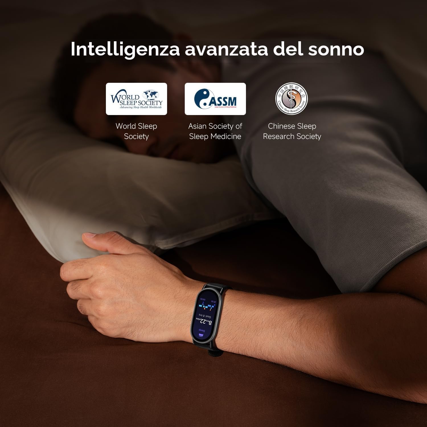 Xiaomi Smart Band 10 (Fitness Tracker), 1.72" AMOLED display, multimateriale, autonomia 21gg, ricarica rapida,150+sport, monitoraggio benessere e sonno, HyperOS 2.0, resistente 5ATM, Compass, Argento
