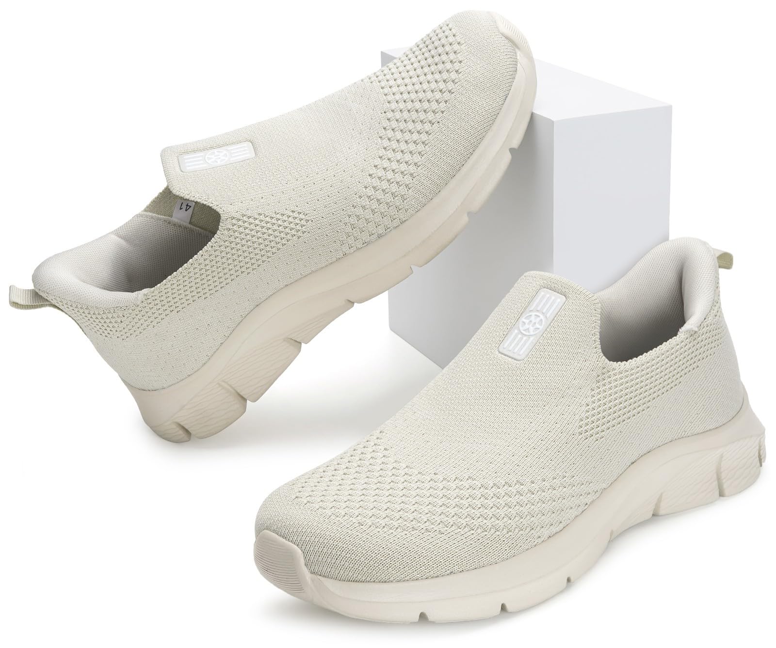 Knit Sneaker Donna Uomo Slips in Scarpe da Camminata da Ginnastica Corsa Sportive Passeggio Casual e Comode 36-46