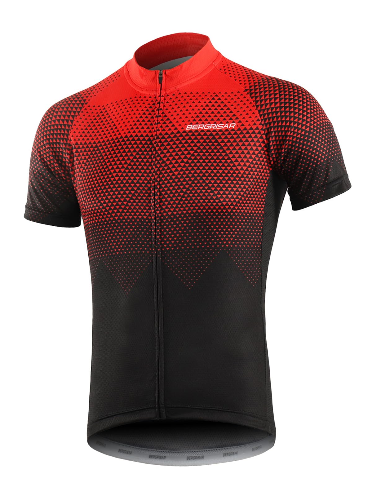 BERGRISAR Maglia da Ciclismo a Maniche Corte da Uomo, Traspirante Leggero Estiva Abbigliamento per MTB Bici