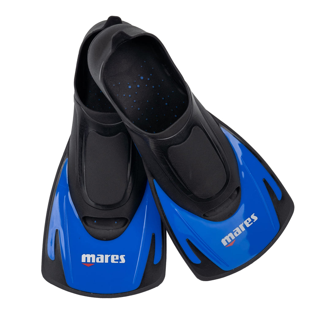 Mares Hermes – Pinne corte versatili unisex per nuoto e immersione, pinne piscina leggere e confortevoli con scarpetta aperta