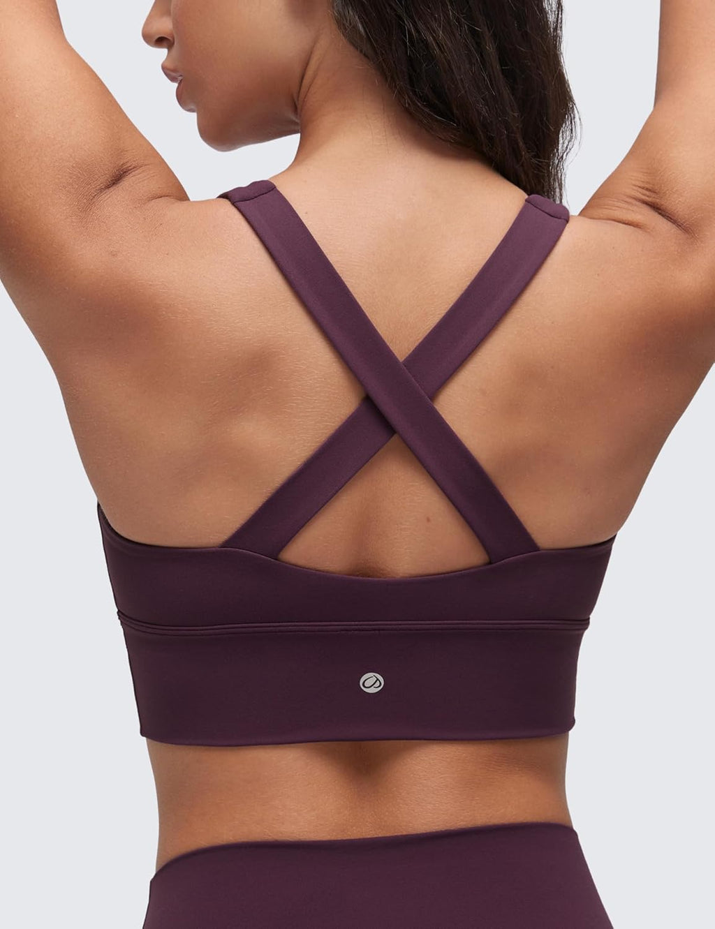 CRZ YOGA Butterluxe Donna Increspato Sport Reggiseni Collo a V Incrocio Schiena Yoga Canotta Tops