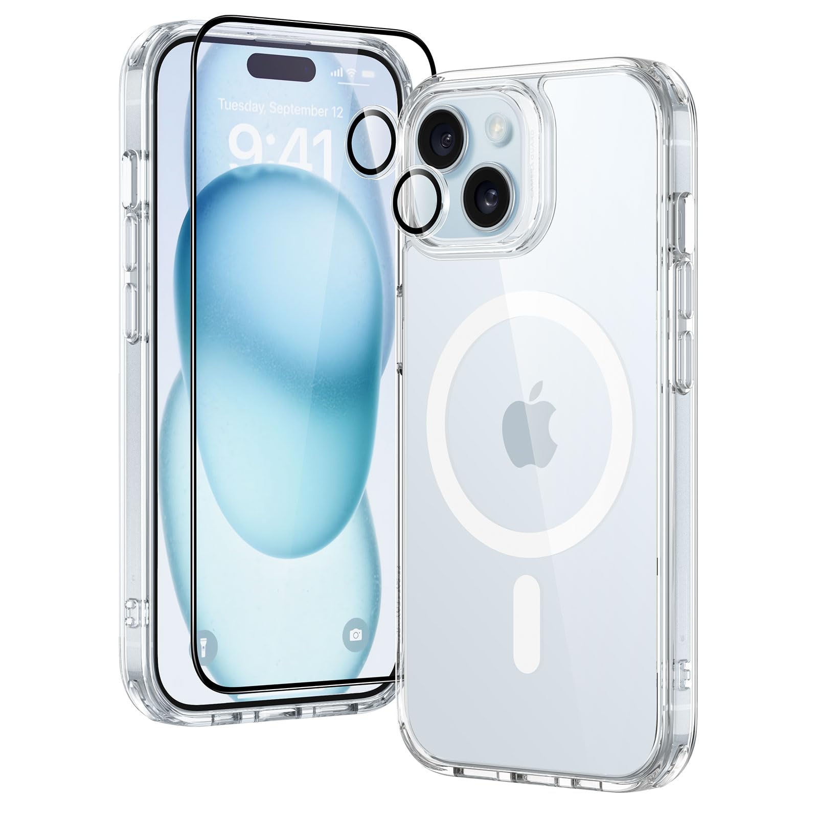 ESR Cover per iPhone 17 Pro Max, Custodia per controllo della fotocamera, Compatibile con MagSafe, Protezione antiurto di livello militare, Angoli Air Guard ammortizzanti, Trasparente