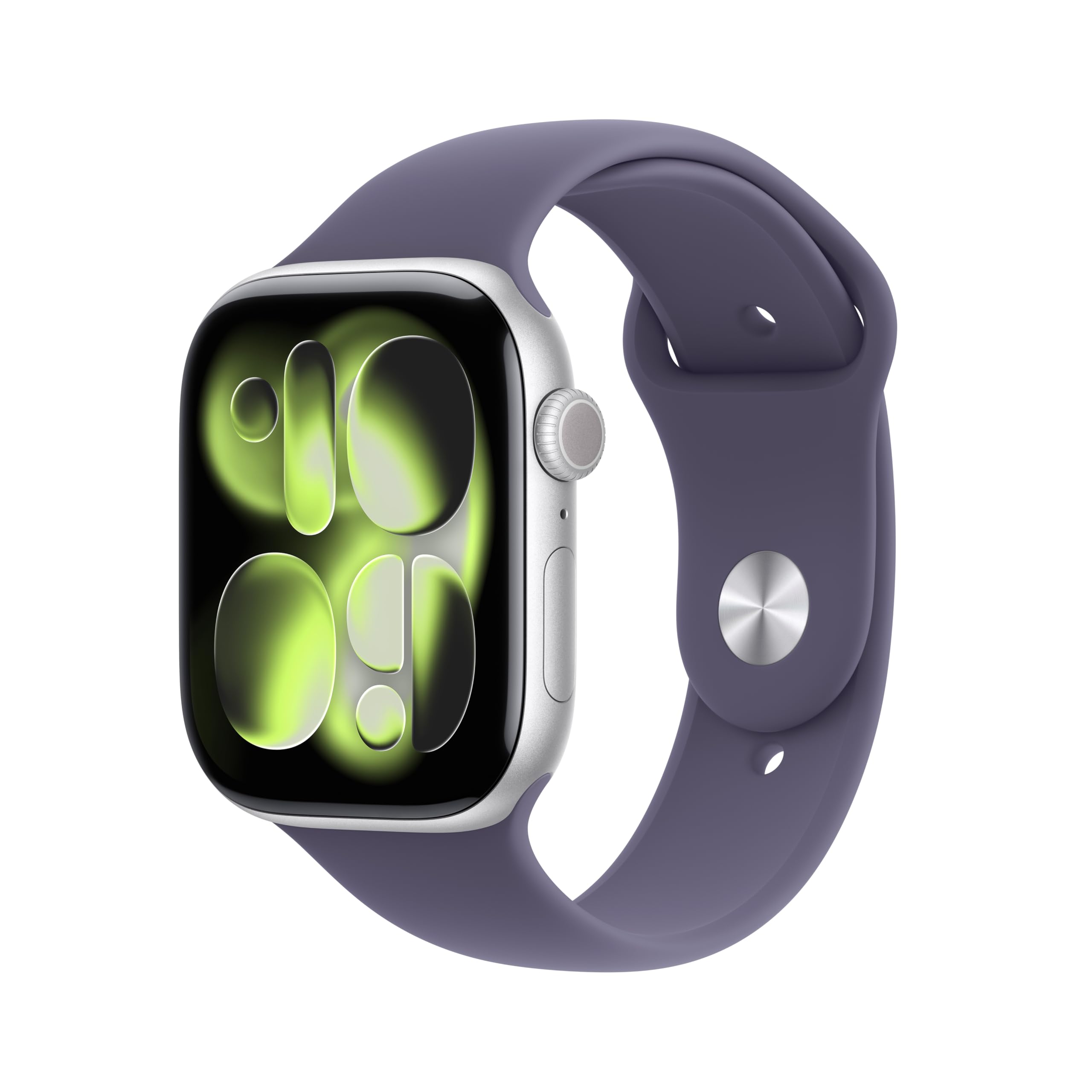 Apple Watch Series 11 GPS, Cassa 46 mm in alluminio Jet Black con Cinturino Sport nero - M/L
