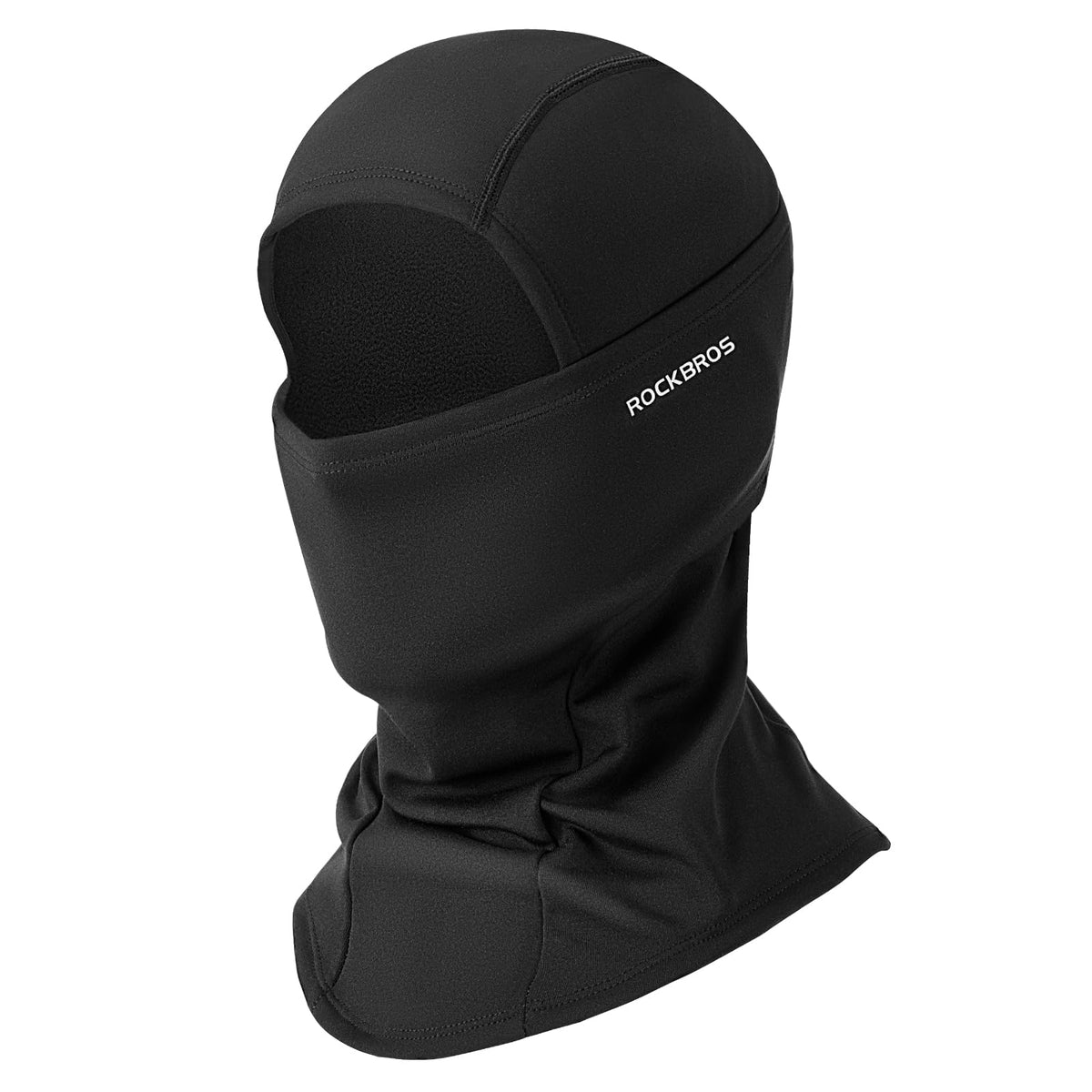 ROCKBROS Passamontagna Moto Invernale Termico con Pile Balaclava Sottocasco Caldo Multifunzionale per Ciclismo Sci Antivento Traspirante Unisex Taglia Unica Logo Riflettente 4Colori