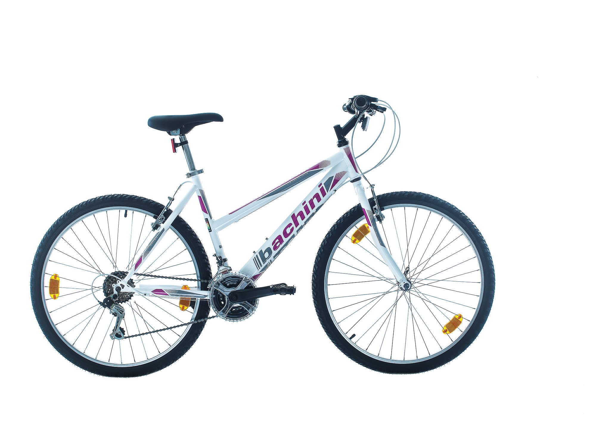 Multibrand Bachini 6th SENSE Mountain Bike da 26 pollici, 18 velocità, V-Brake, bici da ragazza e donna, adatta per 150–175 cm